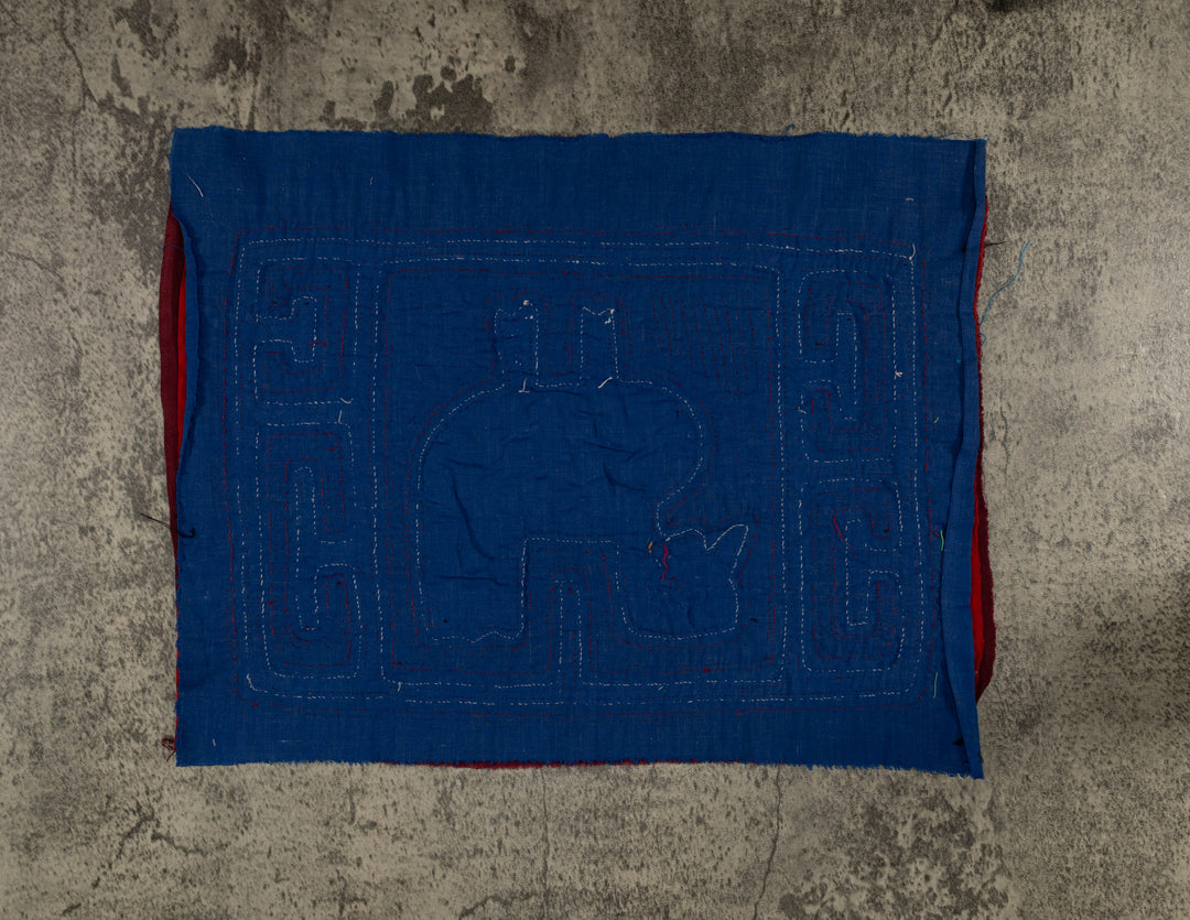 Classic Maroon Blue And White Duck Mola