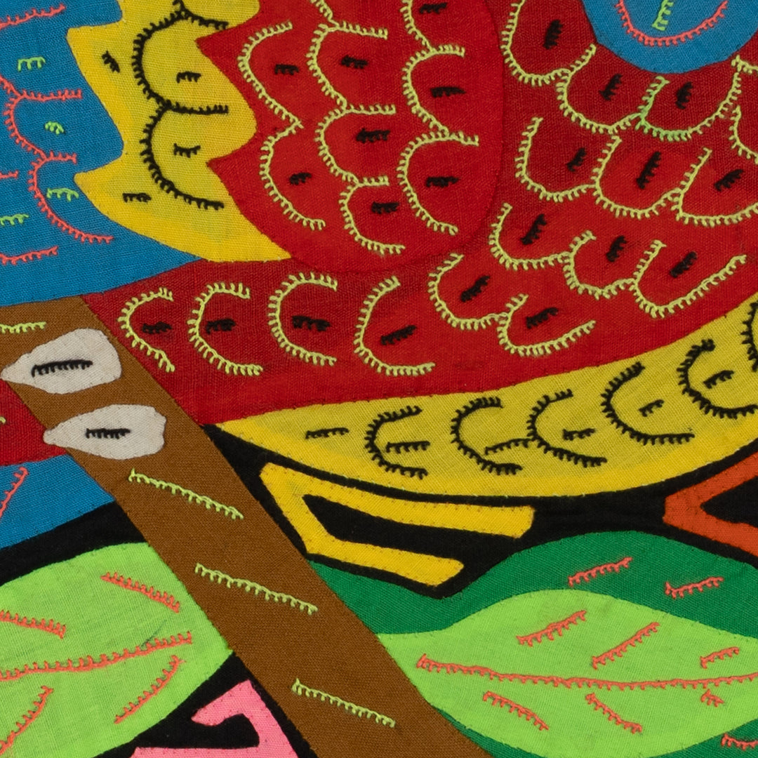 Tropical Macaws with Blue Wings Mola