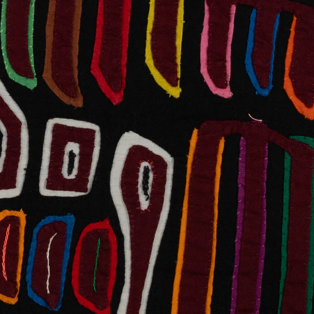 Traditional Red White and Black Family Affair Mola