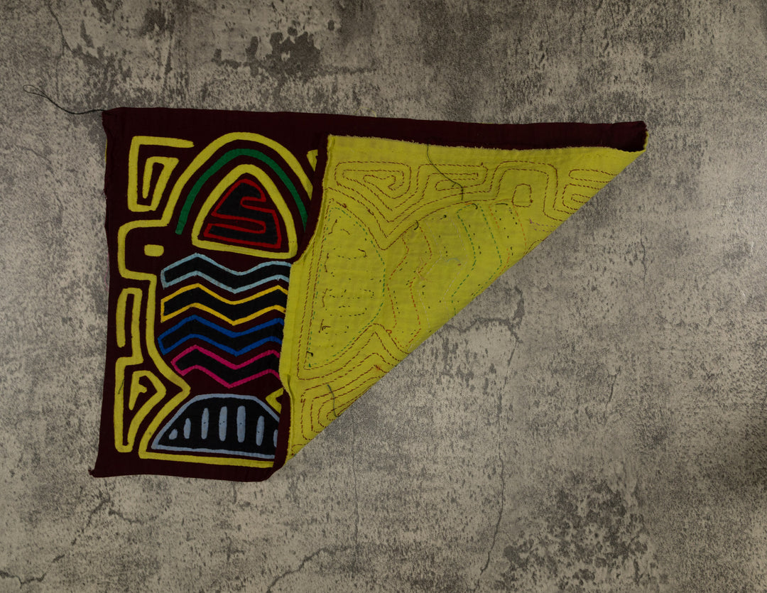 Traditional Multi-Color Flower Basket Mola