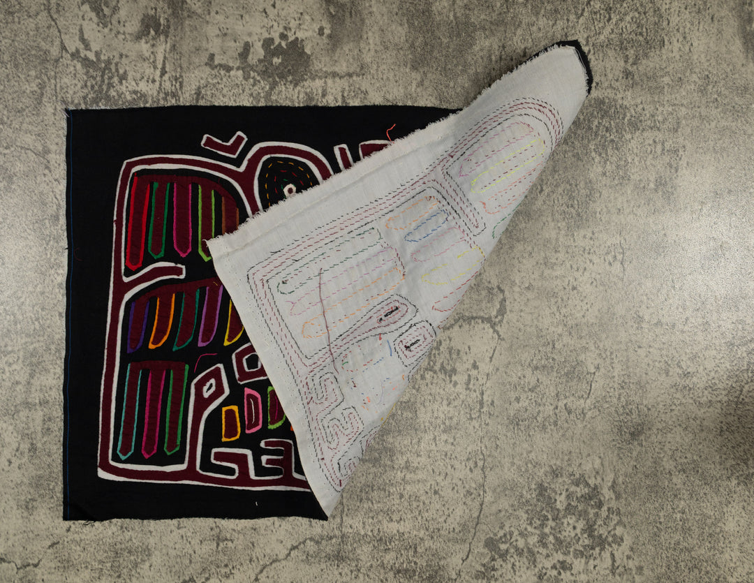 Traditional Red White and Black Family Affair Mola