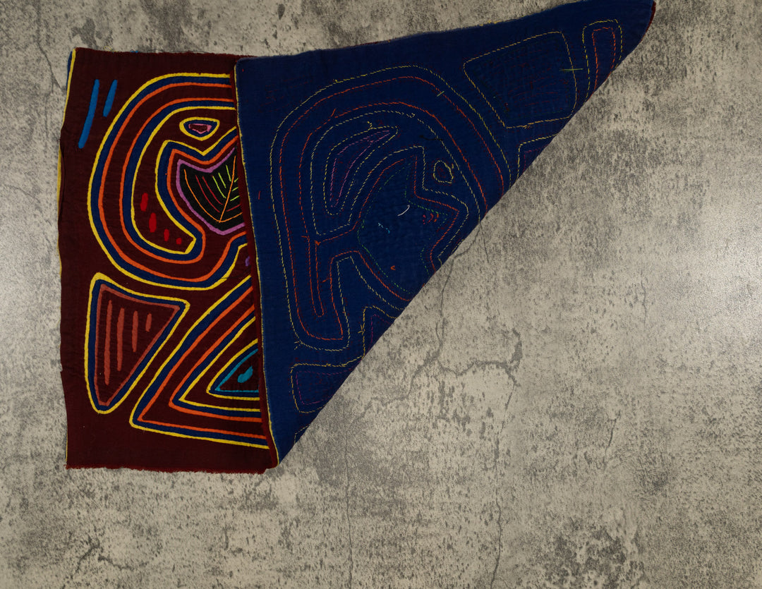 Traditional Burgundy And Yellow Smily Face Floral 25 Mola