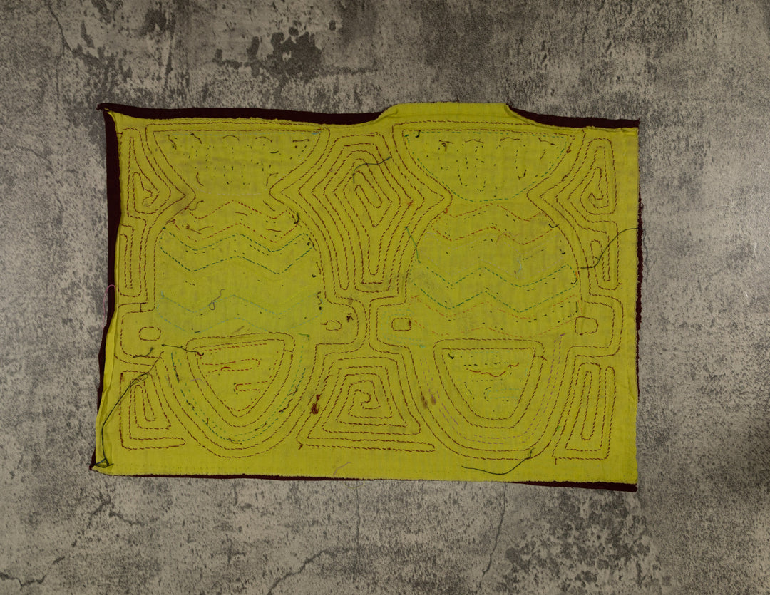 Traditional Multi-Color Flower Basket Mola