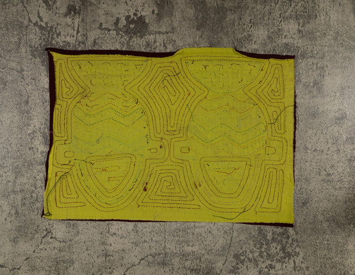 Traditional Multi-Color Flower Basket Mola