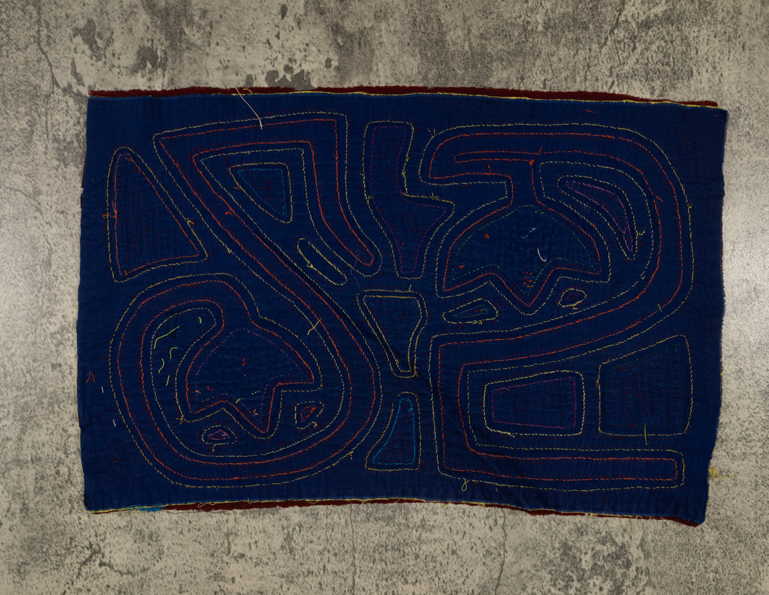 Traditional Burgundy And Yellow Smily Face Floral 25 Mola