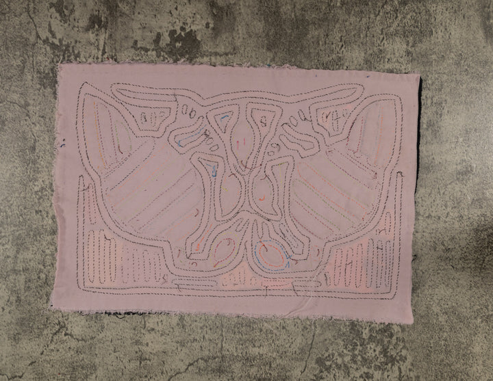 Traditional Black And White Rainbow Lovebird Mola