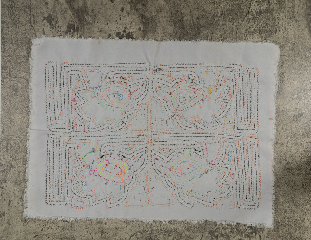 Classic Orange And White Bird Head Mola