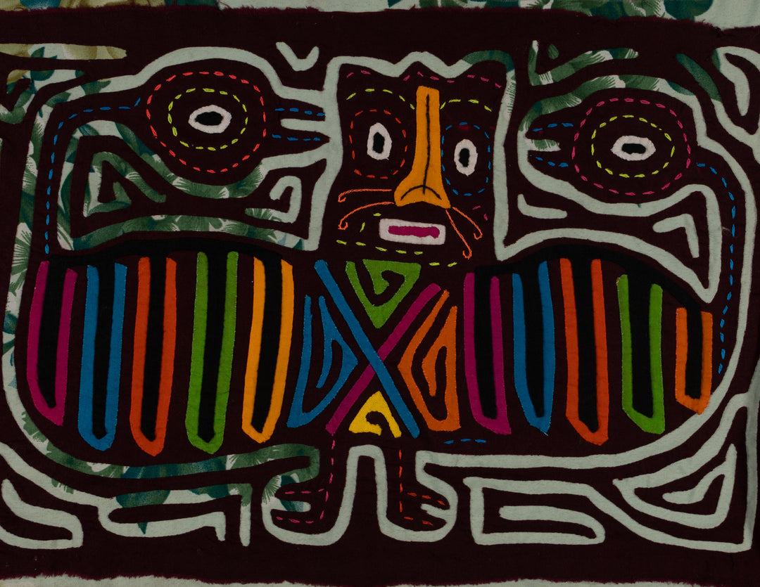 Vintage Maroon King Of The Jungle With Advicers Mola