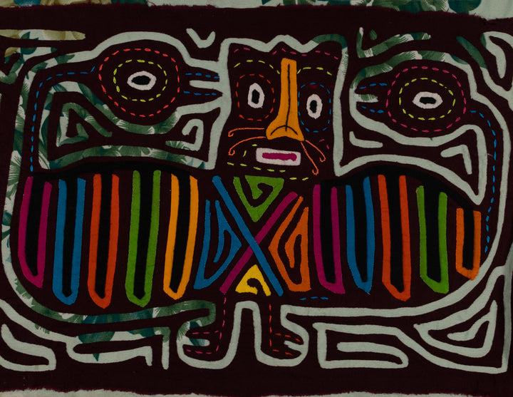 Vintage Maroon King Of The Jungle With Advicers Mola