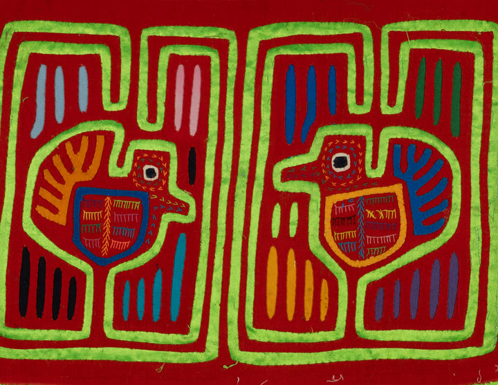 Traditional Red And Green Tweety Bird Mola