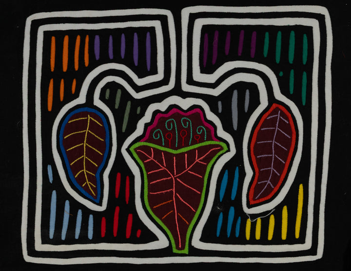 Classic Black And White Floral Flower Mola