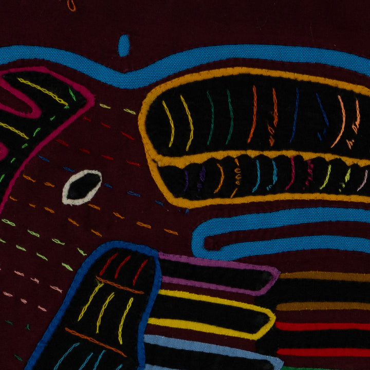 Maroon And Turquoise Jungle Bird Mola