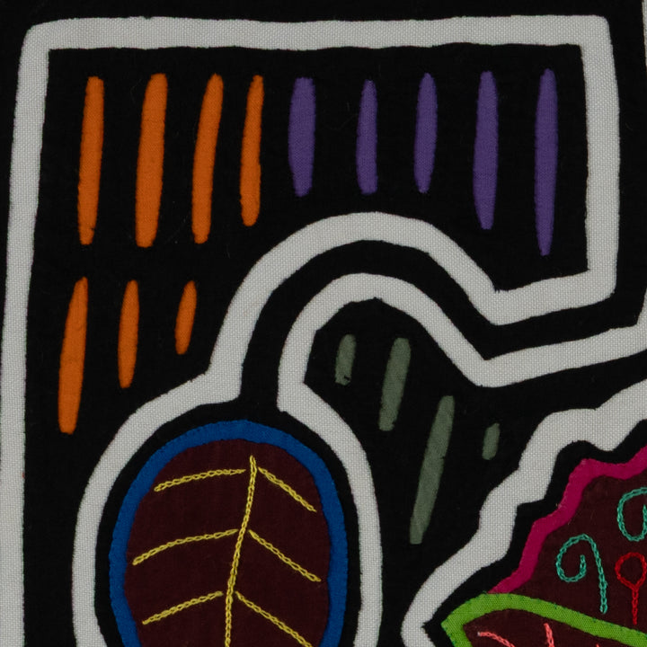 Classic Black And White Floral Flower Mola