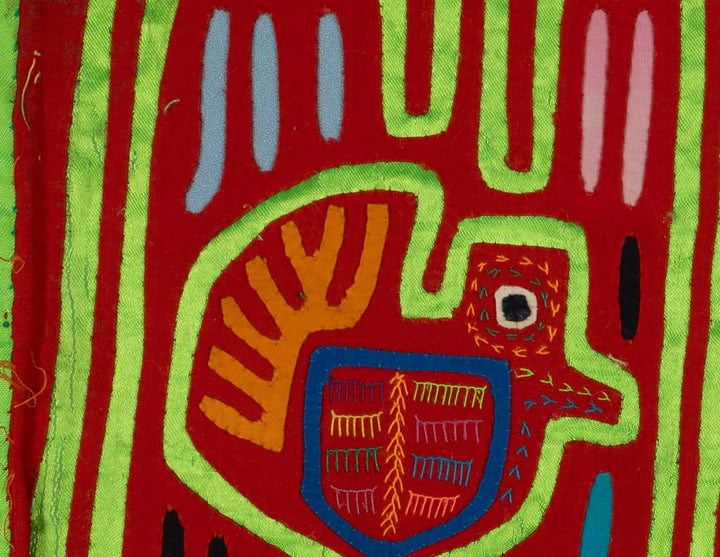 Traditional Red And Green Tweety Bird Mola