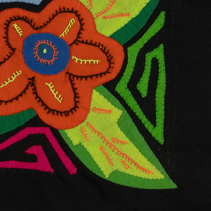 Blue-headed Parrot with Orange Flowers Mola