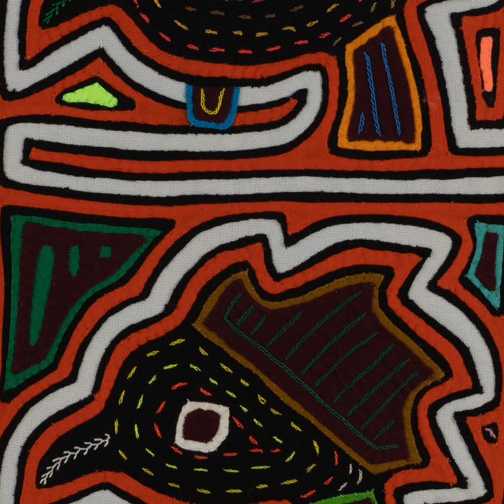 Classic White And Orange Bird Head Mola