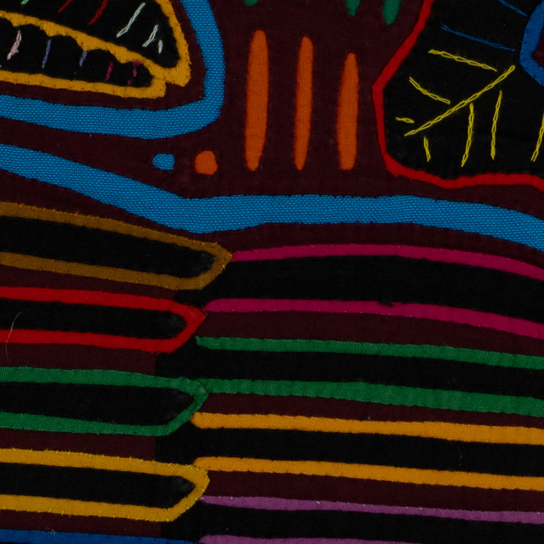 Maroon And Turquoise Jungle Bird Mola