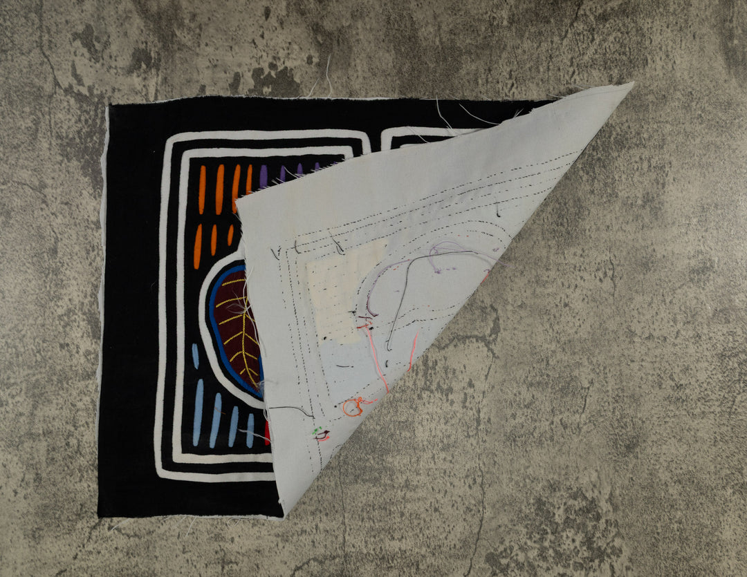 Classic Black And White Floral Flower Mola