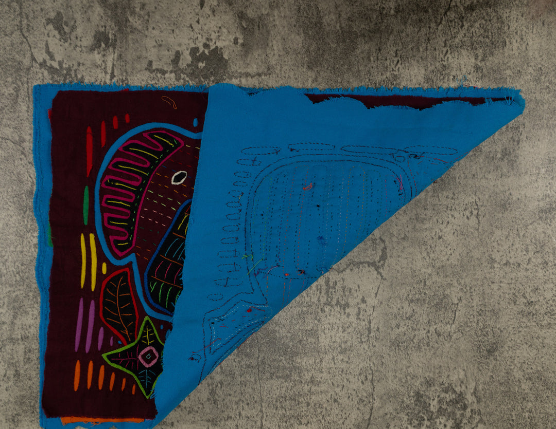 Maroon And Turquoise Jungle Bird Mola