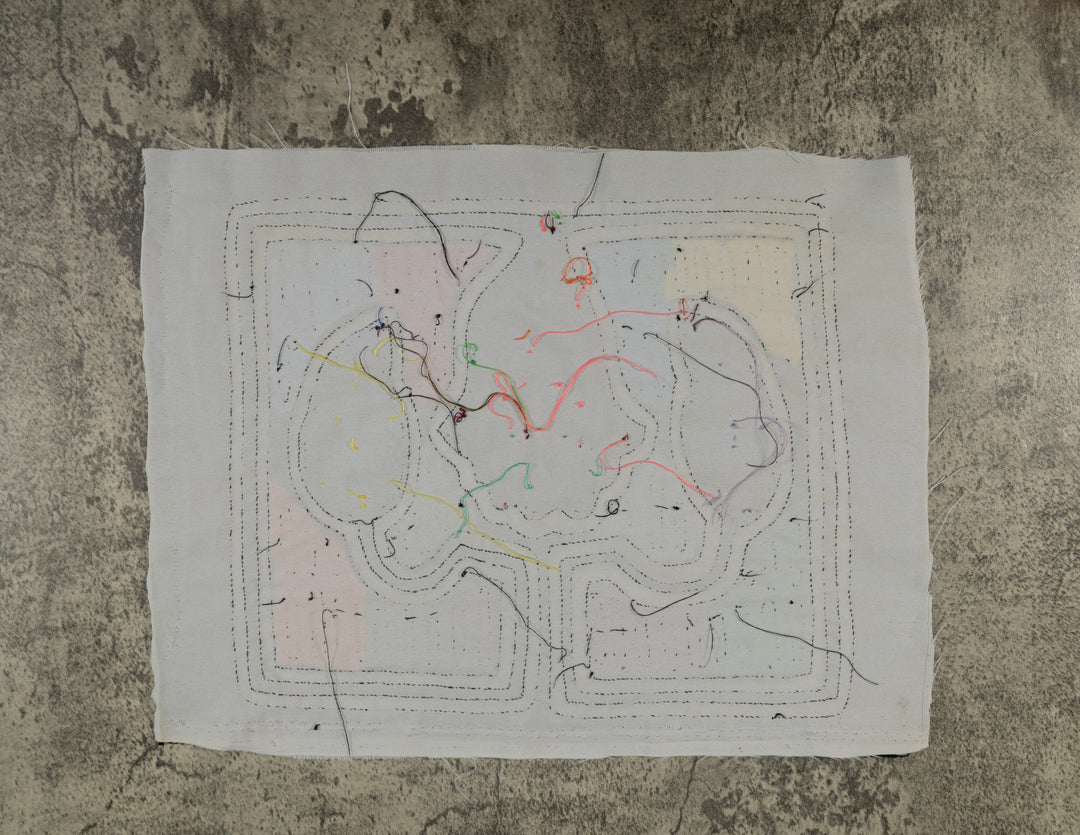 Classic Black And White Floral Flower Mola