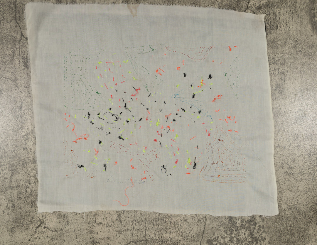 Blue-headed Parrot with Orange Flowers Mola