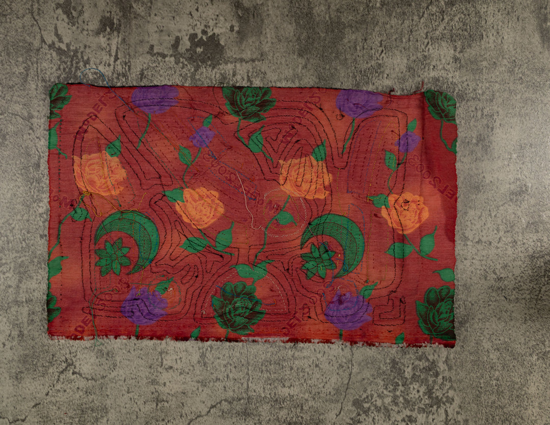 Traditional Black And Red Family Affair Mola