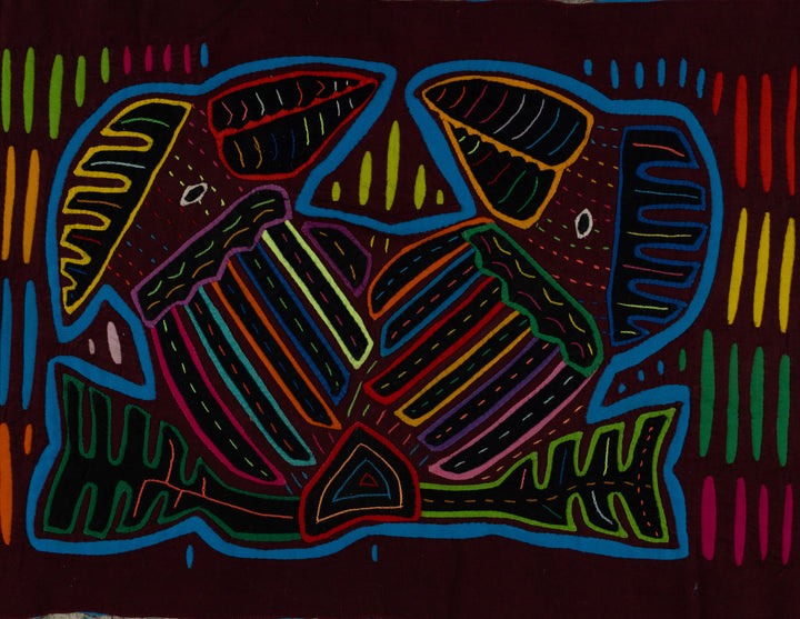 Maroon And Turquoise Jungle Bird Mola