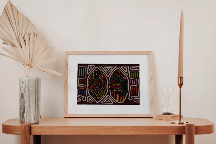 Classic Burgundy And White Buzzard Bird Mola