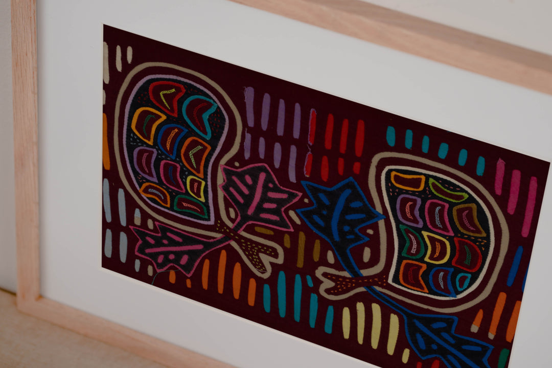 Traditional Multi-Color Autumn Leaf Mola