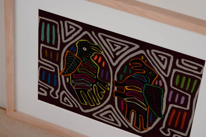 Classic Burgundy And White Buzzard Bird Mola