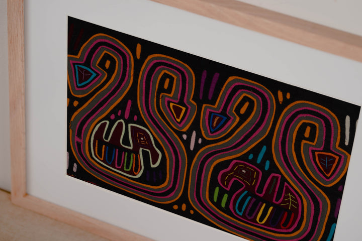 Purple Orange And Black Duck In Jug Mola