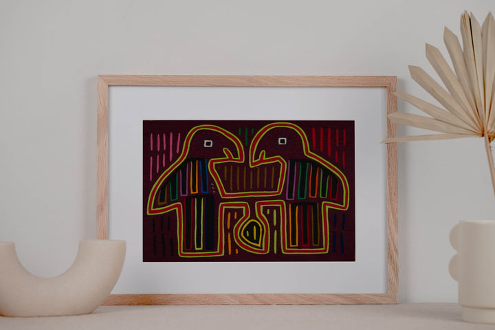 Traditional Multi-Color Let Us Talk Mola