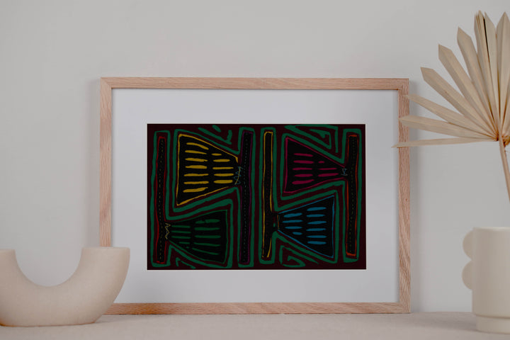 Burgundy And Green Hatchet Axe Mola