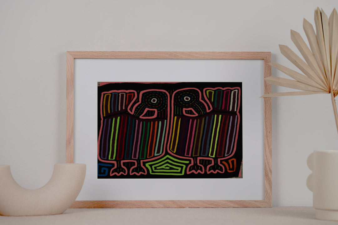 Classic Rainbow Colors Peacock Bird Mola