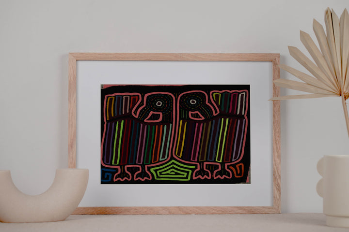 Classic Rainbow Colors Peacock Bird Mola