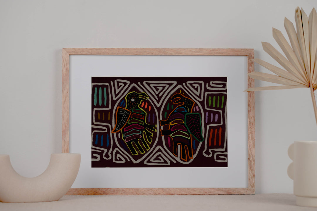 Classic Burgundy And White Buzzard Bird Mola