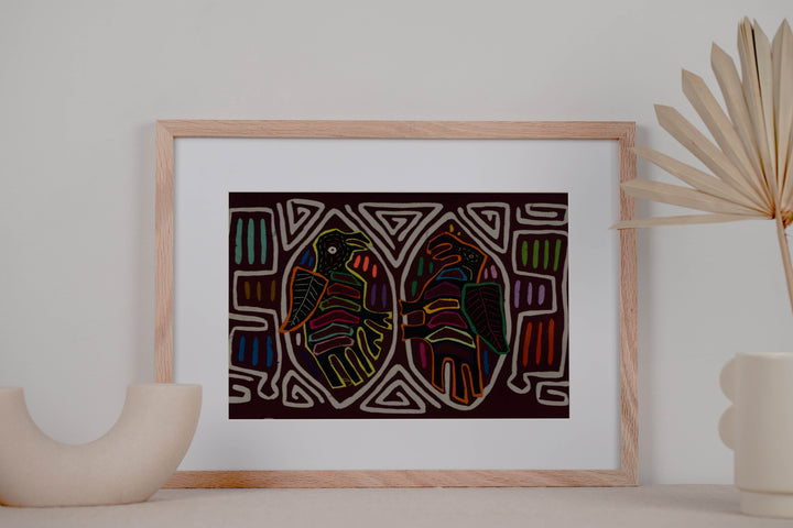 Classic Burgundy And White Buzzard Bird Mola