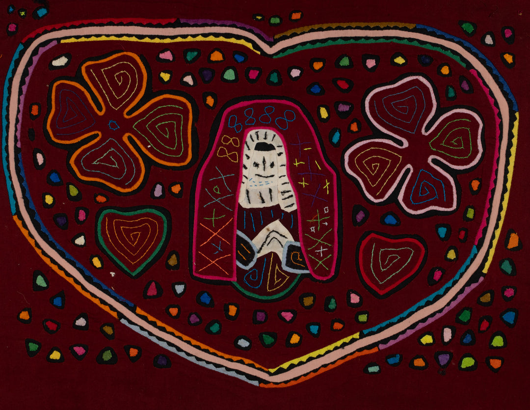 Traditional Kuna Woman Full OF Love Mola