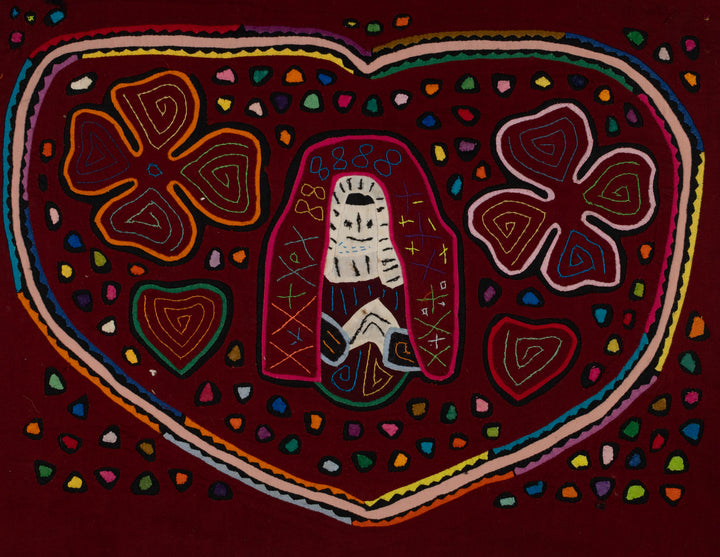 Traditional Kuna Woman Full OF Love Mola