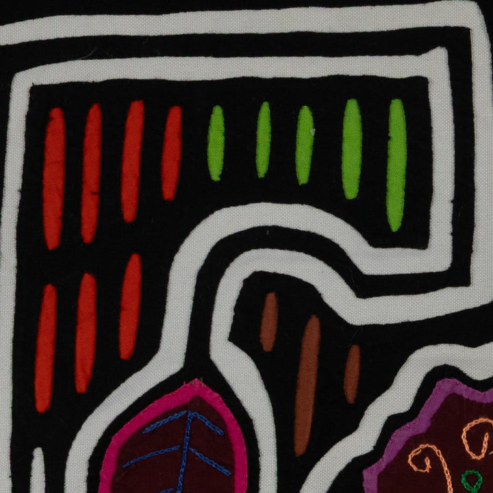 Classic Black And White Floral Flower Mola