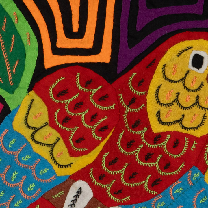 Fantasy Red Yellow And Blue Two Parrot Bird Mola