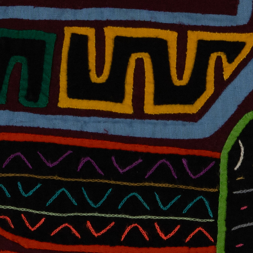 Classic Burgundy And Blue Butterfly Mola (Copy)