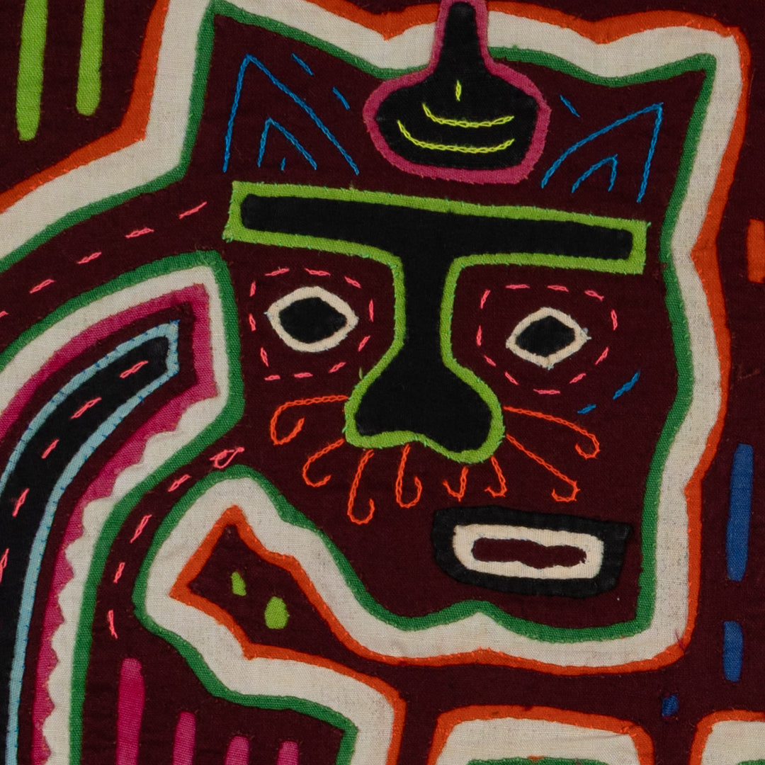 Traditional Red And White Who Me Mola