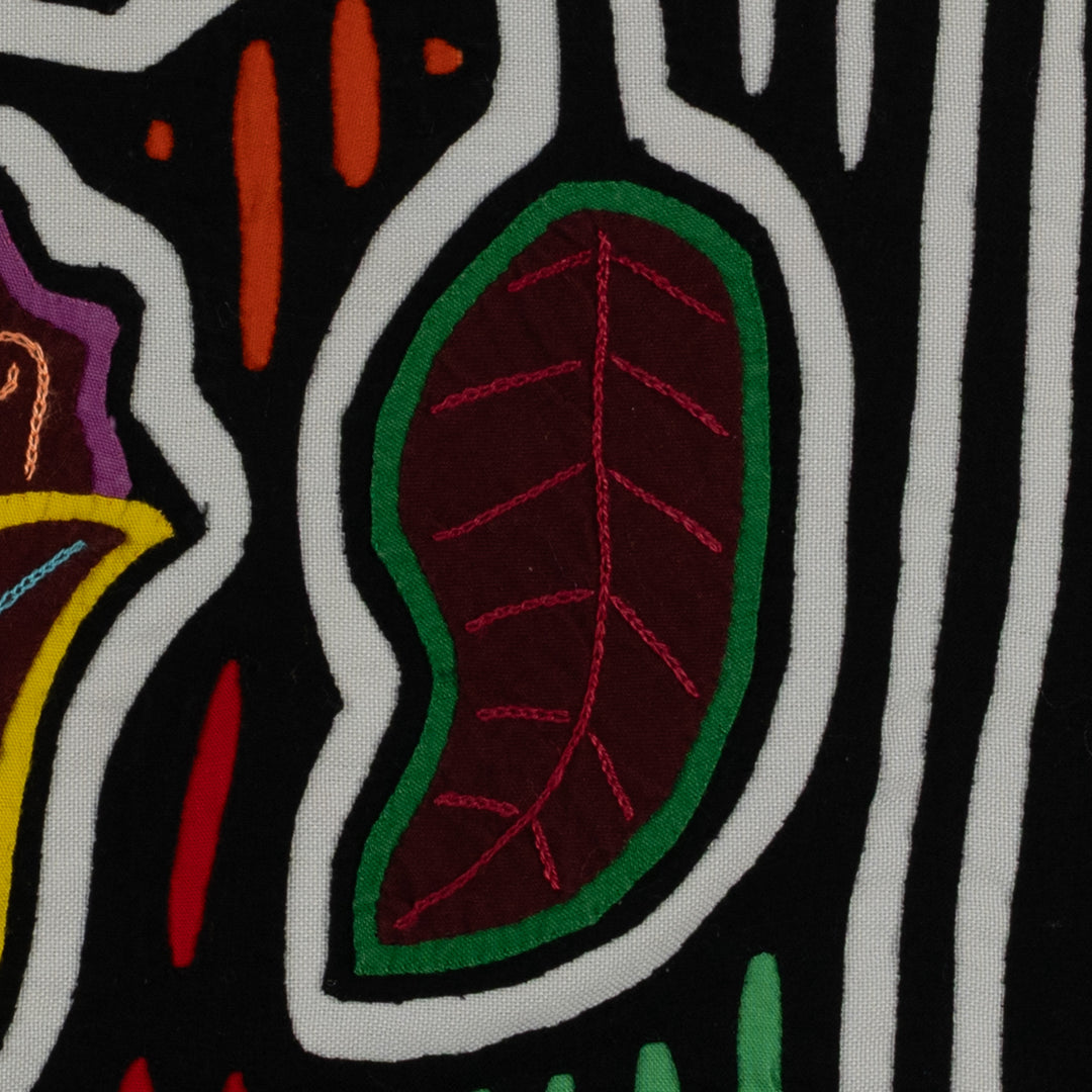 Classic Black And White Floral Flower Mola