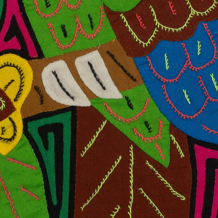 Fantasy Green And Pink Two Parrot Bird Mola