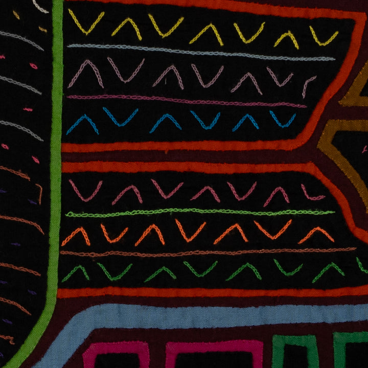 Classic Burgundy And Blue Butterfly Mola (Copy)