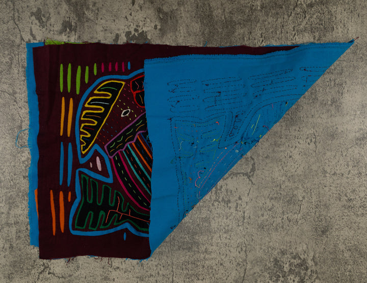 Maroon And Turquoise Jungle Bird Mola