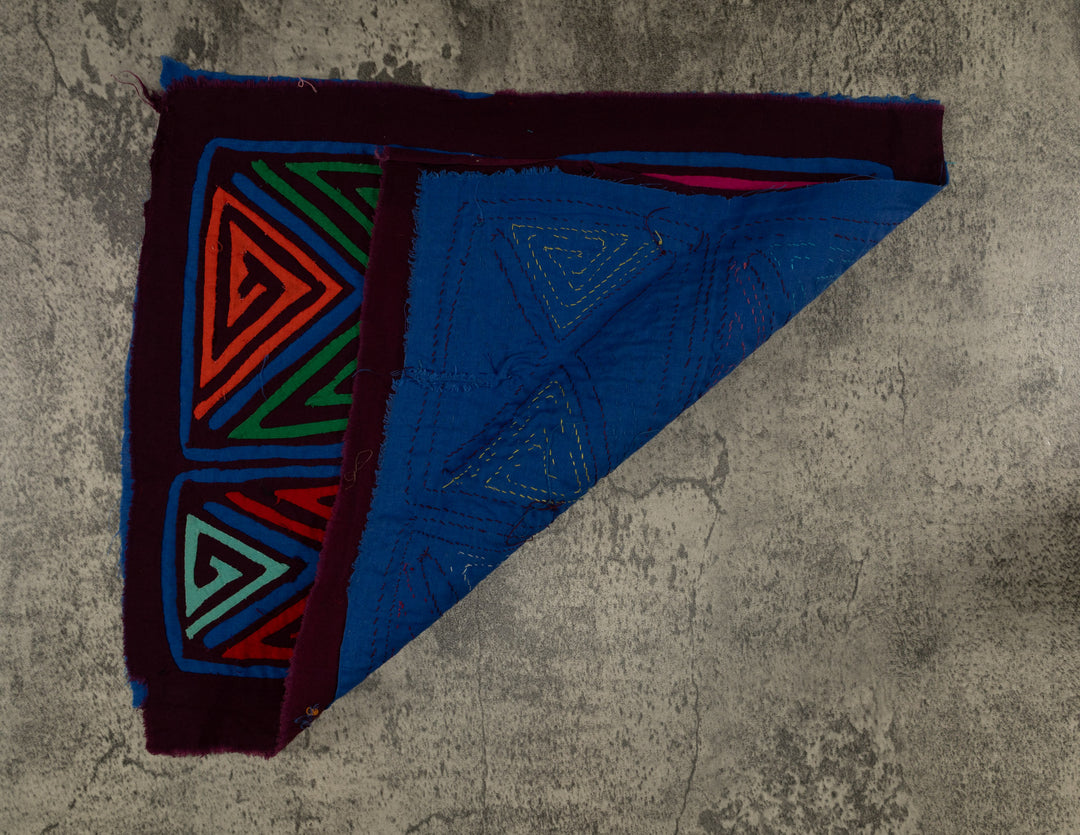 Classic Multi-Color Squares And Diamond Design Mola