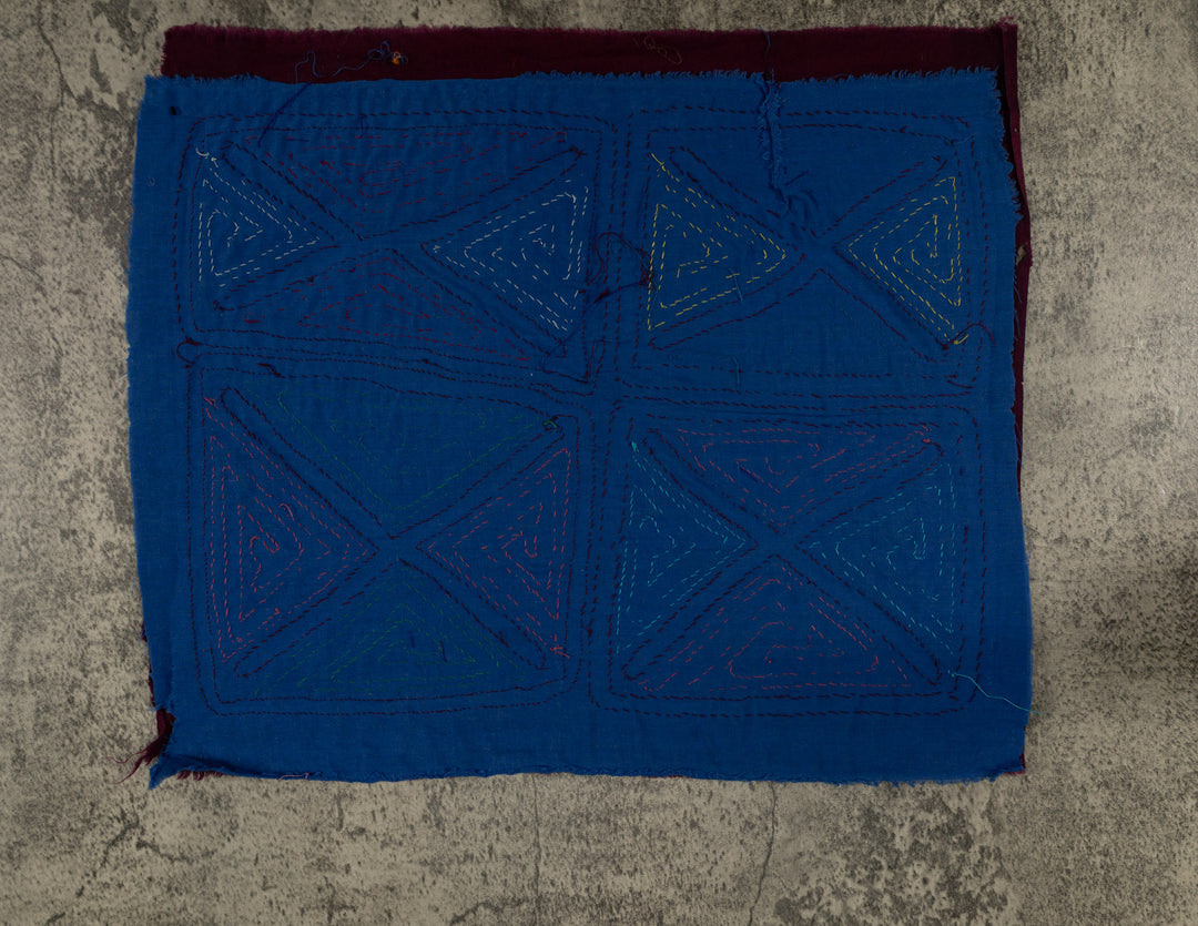 Classic Multi-Color Squares And Diamond Design Mola