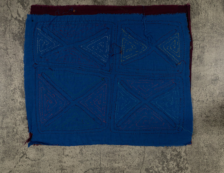 Classic Multi-Color Squares And Diamond Design Mola